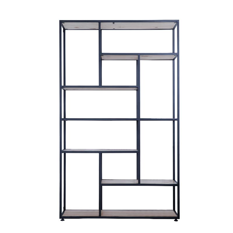 Scaffale moderno a pavimento in ferro Scaffale per libri Etagere largo 12 pollici