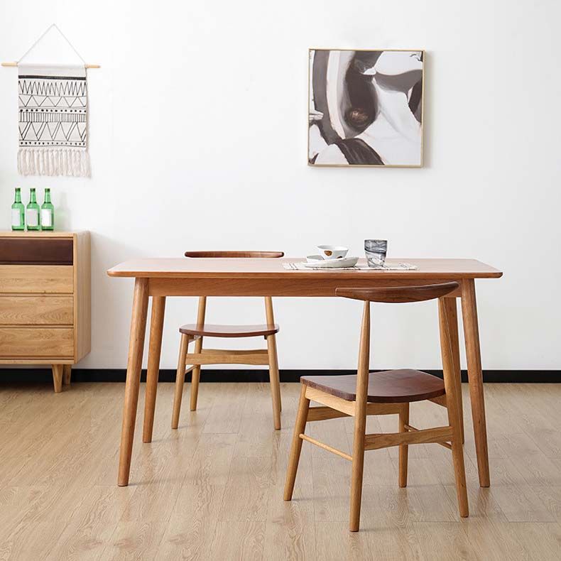 Industrial 4 Legs Dining Table Pine Wood Table for Dining Room Clearhalo 'Dining Tables & Seating' 'Dining Tables' 'dining_table' 'furn' 'furn_dining_table' 'Furniture' 'Kitchen & Dining Furniture' 1200x1200_f8bbb082-81c9-4d77-a4ce-b8ee1fbde506