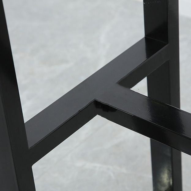 Modern Style Stone Bistro Bar Table Rectangle Metal Base Bar Table Clearhalo 'Bar Furniture' 'Bar Tables' 'bar_tables' 'furn' 'furn_bar_tables' 'Furniture' 'Kitchen & Dining Furniture' 1200x1200_f8bc6018-5669-4498-b388-6befc7cf4e2b