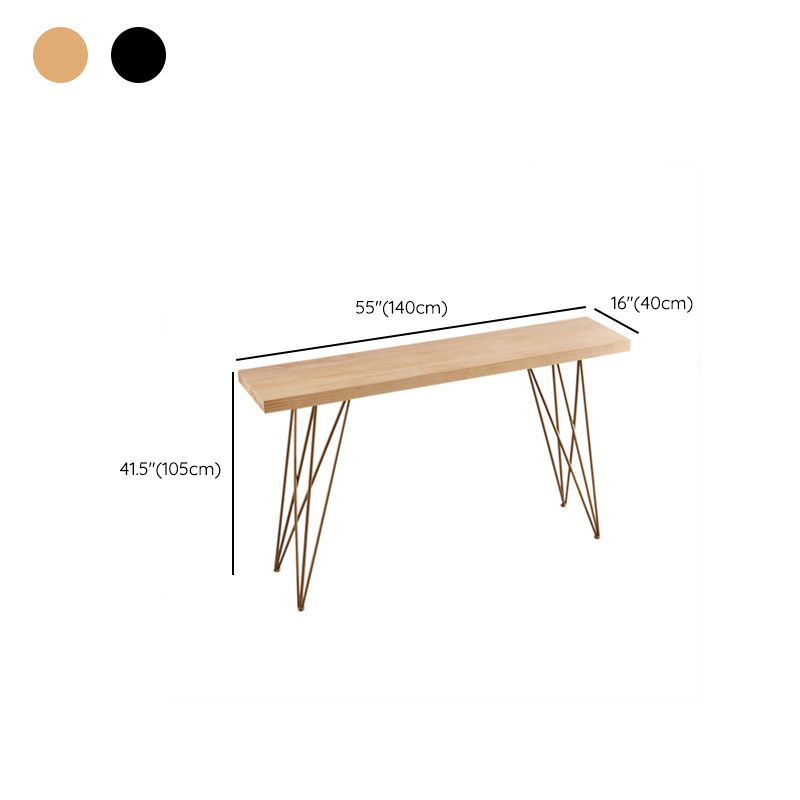 Mesa moderna con altura de barra, mesa de pub tipo bistró con tapa de madera maciza y cuatro patas
