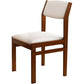 Modern Rubberwood Home Armless Dining Chairs Open Back Dining Side Chair, 1 Piece Clearhalo 'Dining Chairs' 'Dining Tables & Seating' 'dining_chair' 'furn' 'furn_dining_chair' 'Furniture' 'furniture_dining_chair' 'Kitchen & Dining Furniture' 1200x1200_f8bf6457-4700-4005-8e4b-a78c857eb129
