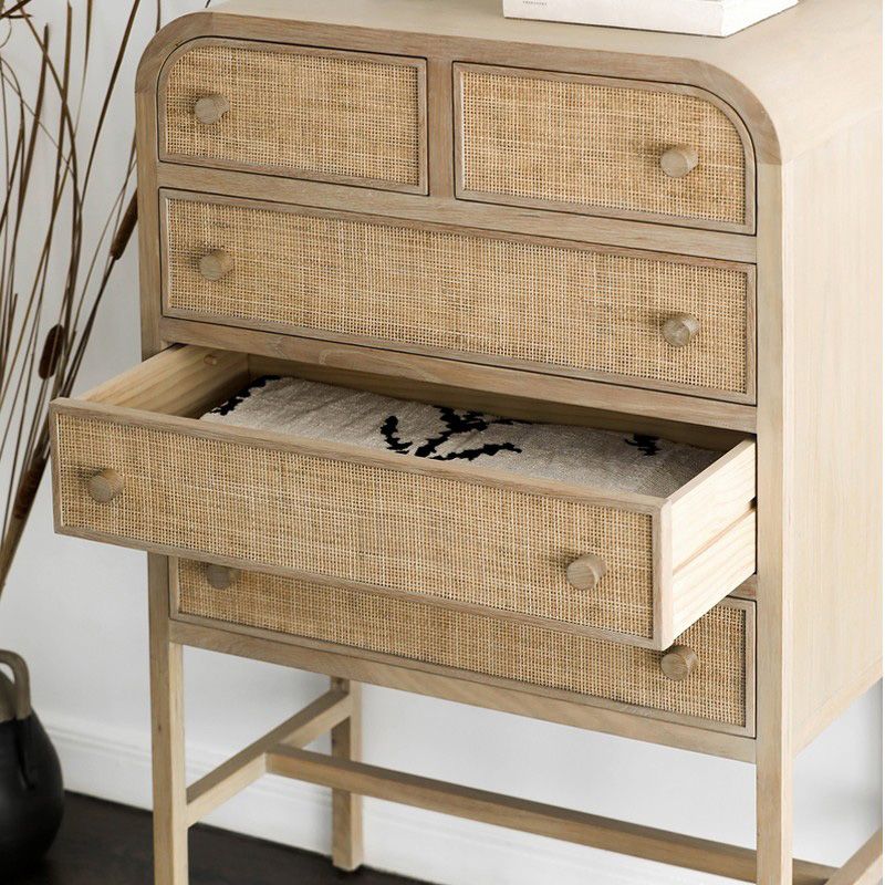 Contemporary Rectangle Chest Straight Legs with 5 Drawers Accent Chest Clearhalo 'Cabinets & Chests' 'cabinets_chests' 'furn' 'furn_cabinets_chests' 'Furniture' 'Living Room Furniture' 1200x1200_f8c10eaf-efbf-4a50-b817-3d829c2978e0