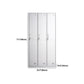 Hinged Modern Wardrobe Armoire Metal Wardrobe Cabinet for Home Clearhalo 'Armoires & Wardrobes' 'armoires_wardrobes' 'Bedroom Furniture' 'furn' 'furn_armoires_wardrobes' 'Furniture' 1200x1200_f8c1f7a0-5992-41dd-ae02-e0fdf7d500ae