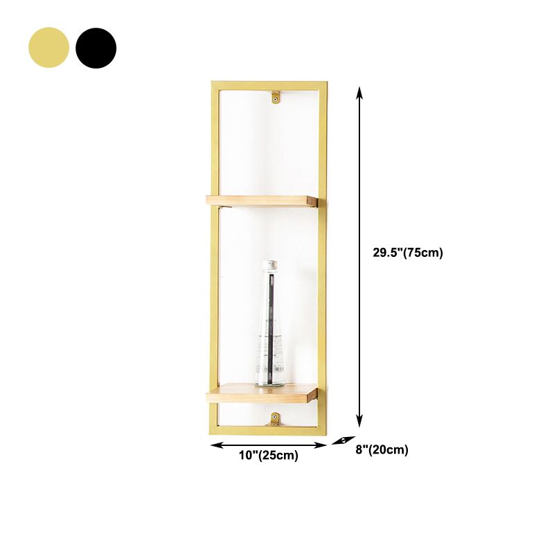 Bibliothèque étagère murale en métal industriel et étagère en bois