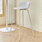 Scandinavian Matte Finish Metal Bar Stool Milk Tea Shop Footrest Stool Clearhalo 'Bar Furniture' 'Bar Stools' 'bar_stools' 'furn' 'furn_bar_stools' 'Furniture' 'furniture_bar_stools' 'Kitchen & Dining Furniture' 1200x1200_f8c6a9c4-8f3d-46b5-b4af-28d4bbd1e883