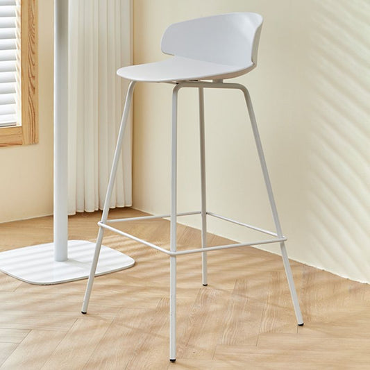 Scandinavian Matte Finish Metal Bar Stool Milk Tea Shop Footrest Stool Clearhalo 'Bar Furniture' 'Bar Stools' 'bar_stools' 'furn' 'furn_bar_stools' 'Furniture' 'furniture_bar_stools' 'Kitchen & Dining Furniture' 1200x1200_f8c6a9c4-8f3d-46b5-b4af-28d4bbd1e883