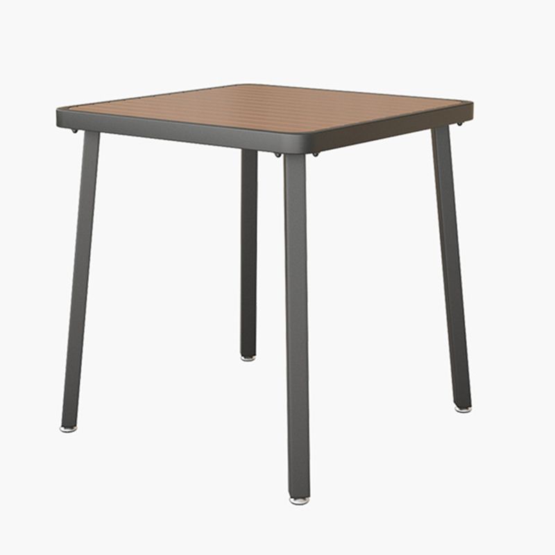 Industrial Solid Wood Dining Table Kitchen Table in Nature with Metal 4 Legs Clearhalo ' dining_table' 'Dining Tables & Seating' 'Dining Tables' 'furn' 'furn_dining_table' 'Furniture' 'furniture_dining_table' 'Kitchen & Dining Furniture' 'kitchen&dining_furn' 'kitchen' 'kitchen_dining_table' 1200x1200_f8c6cde0-ef2f-4904-a486-51466b893386