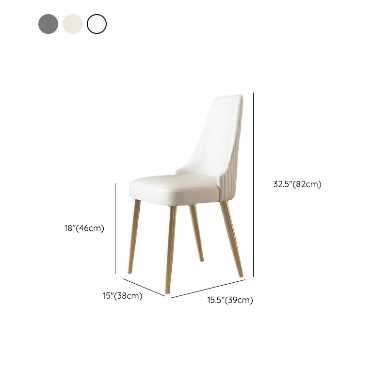 Contemporary Upholstered Dining Chair Faux Leather Kitchen Dining Chair Clearhalo 'Dining Chairs' 'Dining Tables & Seating' 'dining_chair' 'furn' 'furn_dining_chair' 'Furniture' 'Kitchen & Dining Furniture' 1200x1200_f8c704c7-e3ea-4d5f-88f2-edbaa924e8ca