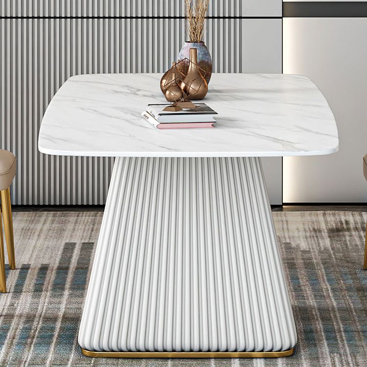 Glam 1/2/5/7 Pieces Dining Set Sintered Stone Dining Furniture for Home Use Clearhalo 'Dining Room Sets' 'Dining Tables & Seating' 'dining_room_set' 'furn' 'furn_dining_room_set' 'Furniture' 'furniture_dining_room_set' 'Kitchen & Dining Furniture' 'kitchen&dining_furn' 'kitchen' 1200x1200_f8c9a33e-0db0-4edc-a652-5b48dec9af80