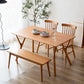 Modern Style Rectangle 4-foot Home Furniture Solid Wood Dining Room Collection Clearhalo ' dining_table' 'Dining Tables & Seating' 'Dining Tables' 'furn' 'furn_dining_table' 'Furniture' 'furniture_dining_table' 'Kitchen & Dining Furniture' 'kitchen&dining_furn' 'kitchen' 'kitchen_dining_table' 1200x1200_f8ca7e9c-2c94-4a2d-bb2e-8bb18a622f41