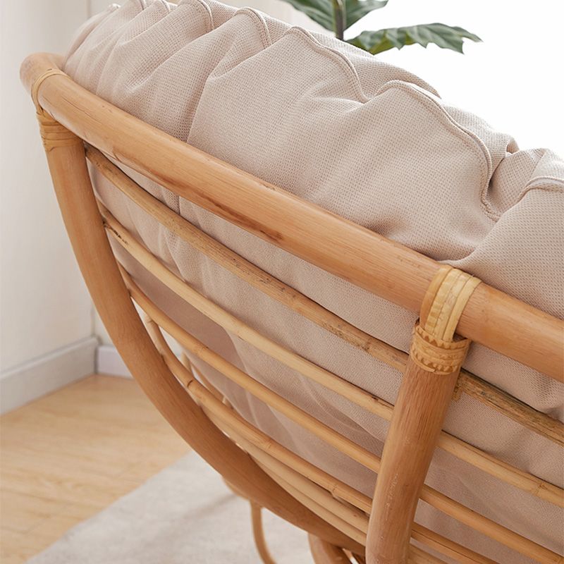 Linen Rattan Chair 27.5" H Arms Included Chair for Living Room Clearhalo 'Accent Chairs' 'accent_chairs' 'Chairs & Seating' 'furn' 'furn_accent_chairs' 'Furniture' 'Living Room Furniture' 1200x1200_f8ca7eae-541b-49a6-86c1-e4e3d72310eb