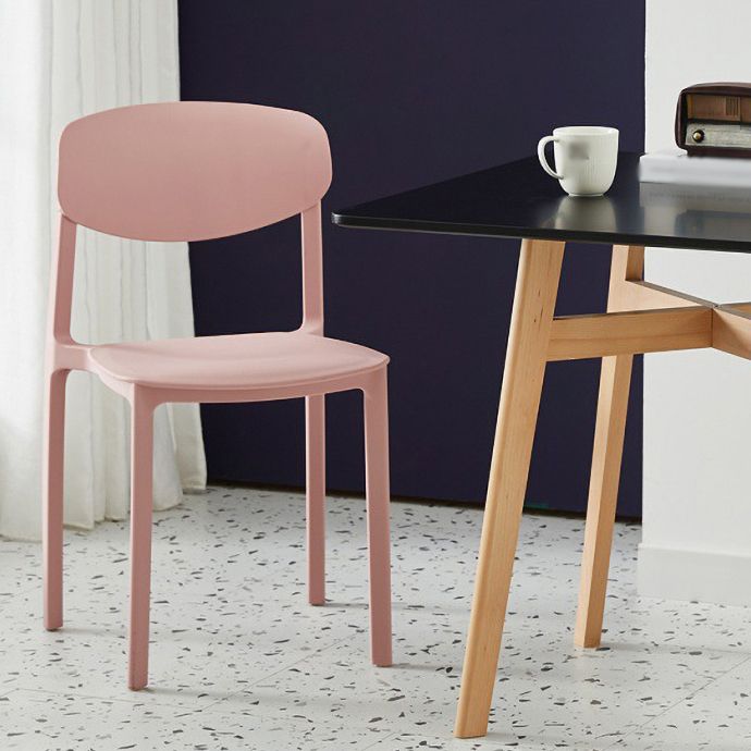 Modern Plastic Indoor-Outdoor Room Side Chairs Open Back Chair Clearhalo ' kitchen&dining_furn' 'Dining Chairs' 'Dining Tables & Seating' 'dining_chair' 'Furniture' 'furniture_dining_chair' 'Kitchen & Dining Furniture' 'kitchen' 1200x1200_f8cb74ef-54f3-4ab9-b7db-706ab14d8676