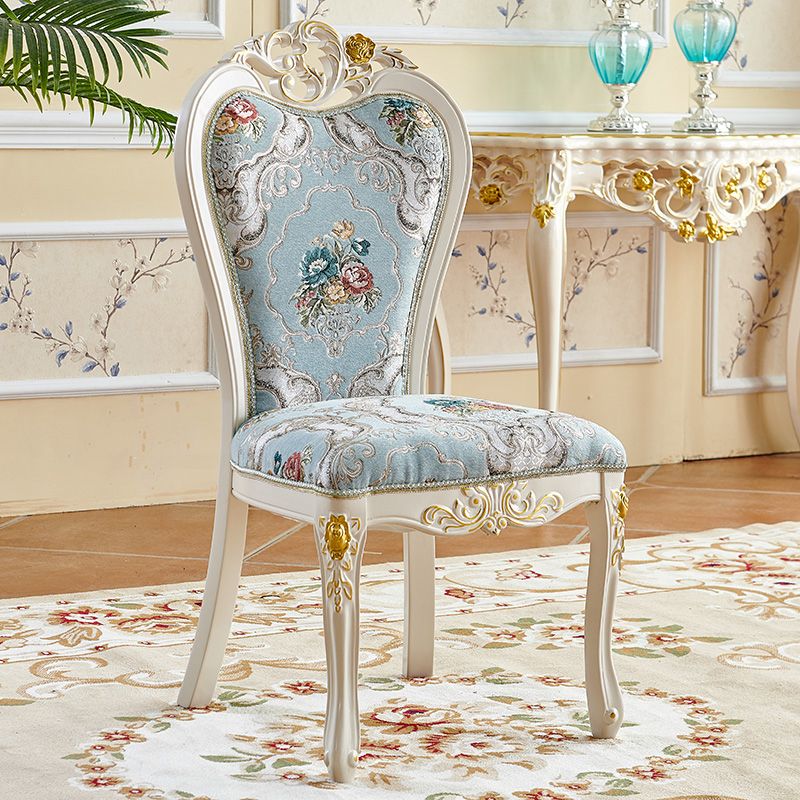 Victorian Dining Room Chair with 4 Wood Legs Parsons Chair for Home Use Clearhalo ' kitchen&dining_furn' 'Dining Chairs' 'Dining Tables & Seating' 'dining_chair' 'furn' 'furn_dining_chair' 'Furniture' 'furniture_dining_chair' 'Kitchen & Dining Furniture' 'kitchen' 1200x1200_f8cd95a9-9450-4914-8348-6a84e488b017