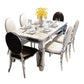4 Legs Dining Table Victorian Style Rectangle Marble Dinette Table Clearhalo 'Dining Tables & Seating' 'Dining Tables' 'dining_table' 'furn' 'furn_dining_table' 'Furniture' 'Kitchen & Dining Furniture' 1200x1200_f8ce2322-db1e-4a33-b3e9-81bf32ca2169