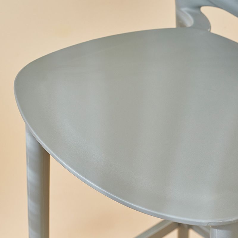 Scandinavian Matte Finish Milk Tea Shop Stool Plastic Footrest Barstool Clearhalo 'Bar Furniture' 'Bar Stools' 'bar_stools' 'furn' 'furn_bar_stools' 'Furniture' 'furniture_bar_stools' 'Kitchen & Dining Furniture' 1200x1200_f8cf5bab-2287-4477-a7b3-44d96ce63a2b