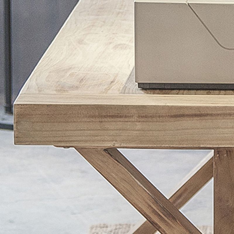 Distressed Pine Wood Dining Set 1/2 Pieces Industrial Dinette Set for Home Clearhalo 'Dining Room Sets' 'Dining Tables & Seating' 'dining_room_set' 'furn' 'furn_dining_room_set' 'Furniture' 'Kitchen & Dining Furniture' 1200x1200_f8cf854a-3373-440a-964f-b75e6337334c