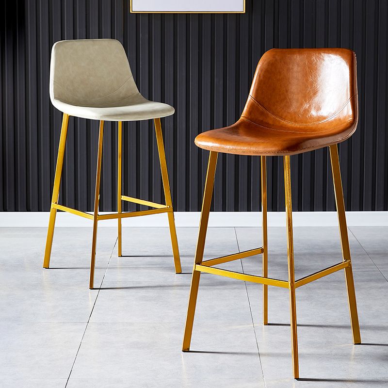 Industrial Style Bar-stool Bucket Seat Metal Legs for Kitchen Bar Clearhalo 'Bar Furniture' 'Bar Stools' 'bar_stools' 'furn' 'furn_bar_stools' 'furniture_bar_stools' 'Kitchen & Dining Furniture' 'kitchen&dining_furn' 'kitchen' 'kitchen_furn' Furniture' 1200x1200_f8d0338b-2ff9-41e2-a6ae-d360b7793ada