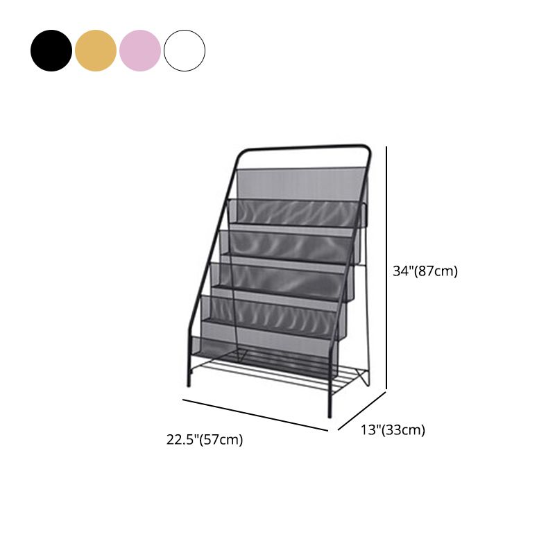 Metal Ladder Bookcase Scandinavian Style Closed Back Book Shelf Clearhalo 'Bookcases' 'furn' 'furn_bookcases' 'Furniture' 'furniture_bookcases' 'Office Furniture' 1200x1200_f8d153dd-1179-489f-8ba5-dd7cb66be823