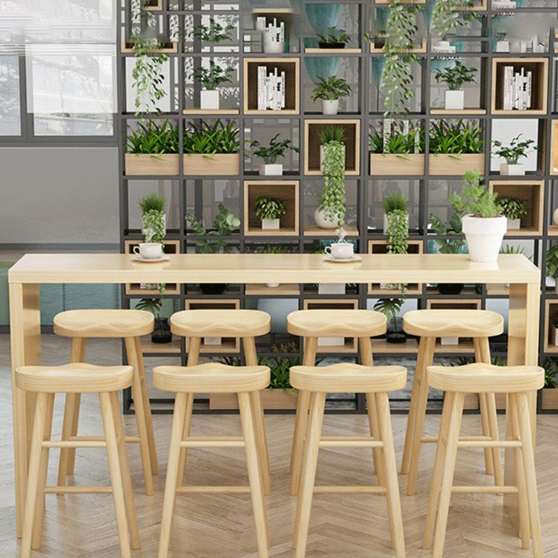 Contemporary Rectangle Wood Top Counter Table 42-inch Height Bar Table Clearhalo 'Bar Furniture' 'Bar Tables' 'bar_tables' 'furn' 'furn_bar_tables' 'Furniture' 'furniture_bar_tables' 'Kitchen & Dining Furniture' 1200x1200_f8d1df5a-c328-4611-a527-a21d43ab1af4