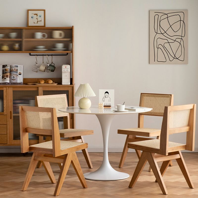 Natural Scandinavian Dining Chairs Rubber Wood Low Back Dining Side Chair Clearhalo 'Dining Chairs' 'Dining Tables & Seating' 'dining_chair' 'furn' 'furn_dining_chair' 'Furniture' 'Kitchen & Dining Furniture' 1200x1200_f8d209e9-38cc-4ef9-9bb8-1531dce0c586