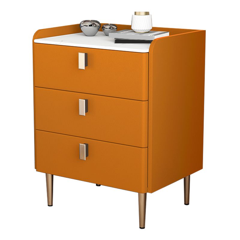 Comodini moderni da 20 "W 24,5" H comodino in pietra con 3-cassetti