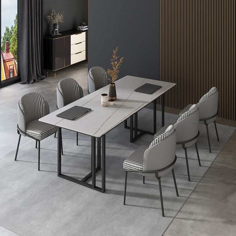 Tavolo da scrittura a casa di pietra sinterizzata tavola di incontri fissi industriale