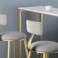 Glam Bar Table Artificial Marble Pub Table with Shelf for Living Room, Only Table Clearhalo 'Bar Furniture' 'Bar Tables' 'bar_tables' 'furn' 'furn_bar_tables' 'Furniture' 'furniture_bar_tables' 'Kitchen & Dining Furniture' 1200x1200_f8d5bfb6-8563-460a-a587-48d28a7bab46