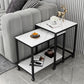 Modern Square 4 Legs End Table with Shelves and Storage for Living Room Clearhalo 'Coffee & Accent Tables' 'End & Side Tables' 'end_side_table' 'end_side_tables' 'furn' 'furn_end_side_tables' 'Furniture' 'furniture_end_side_table' 'Living Room Furniture' 1200x1200_f8d6e346-64ef-47d5-b33c-e1dbec2392f8