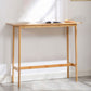 Solid Wood Bar Table Brown Trestle Base Dining Table for Kitchen Living Room Clearhalo 'Bar Furniture' 'Bar Tables' 'bar_tables' 'furn' 'furn_bar_tables' 'Furniture' 'Kitchen & Dining Furniture' 1200x1200_f8d73f23-1d0f-4624-a887-d9796318587f