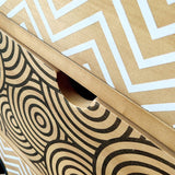 Dresse al torace del toracs per stoccaggio in legno massiccio da 15,6 pollici.