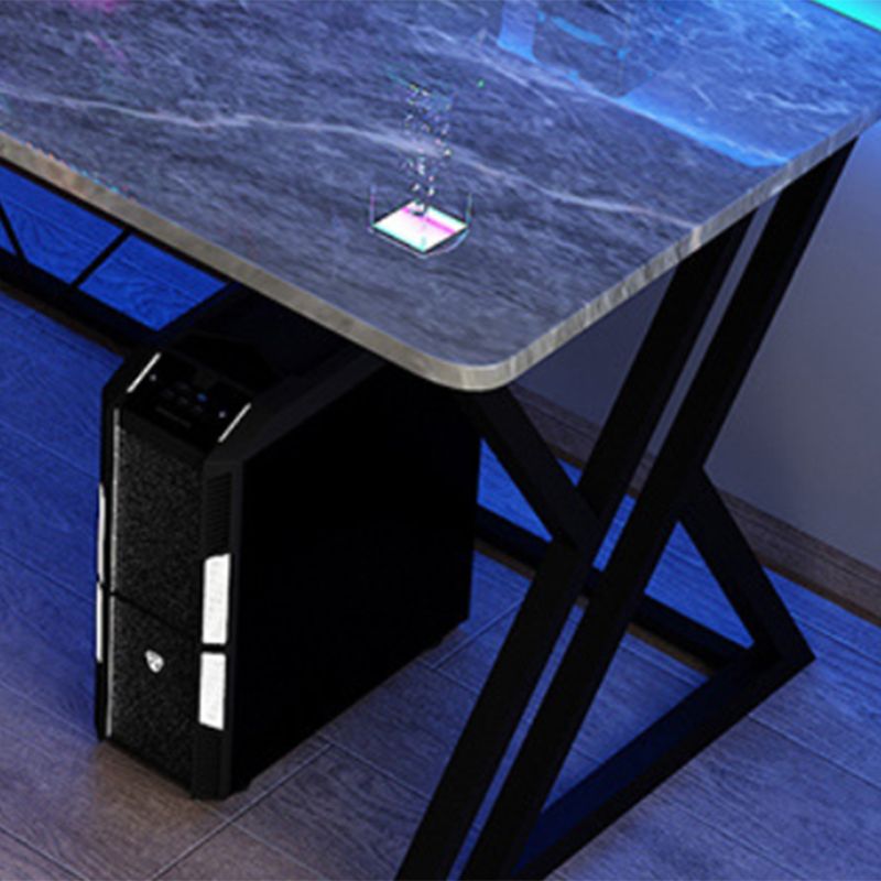Modern Gaming Desk Stone Sled Base Computer Desk , 23.62-inch Tall