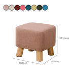 Fabric Standard Stool Contemporary Simple Square Upholstered Ottoman Clearhalo 'furn' 'furn_ottomans_poufs' 'Furniture' 'Living Room Furniture' 'Ottomans & Poufs' 'ottomans_poufs' 1200x1200_f8da78cc-19b5-4243-a7d3-b0c65777e222