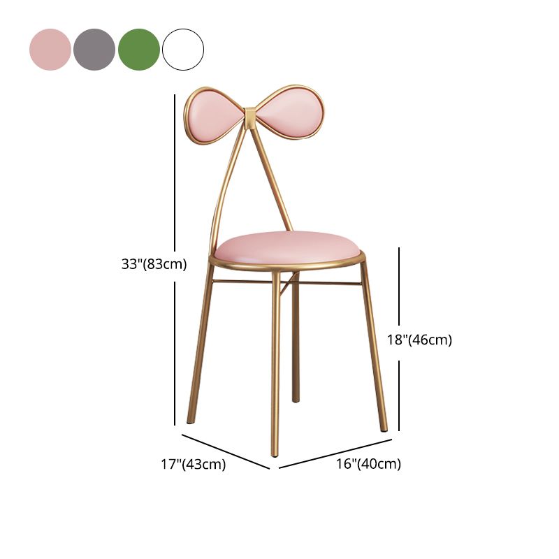 Nordic Design Armless Side Chair Open Back Leather Dining Side Chair Clearhalo ' kitchen&dining_furn' 'Dining Chairs' 'Dining Tables & Seating' 'dining_chair' 'furn' 'furn_dining_chair' 'Furniture' 'furniture_dining_chair' 'Kitchen & Dining Furniture' 'kitchen' 1200x1200_f8dc9f61-8286-473a-b034-8cc31e843375