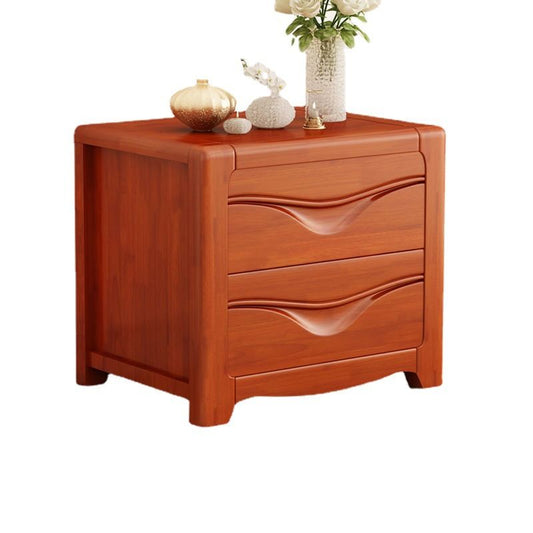 2-DRAWER zeitgenössischer Nachttisch Antikes Finish-Bett Nachttisch