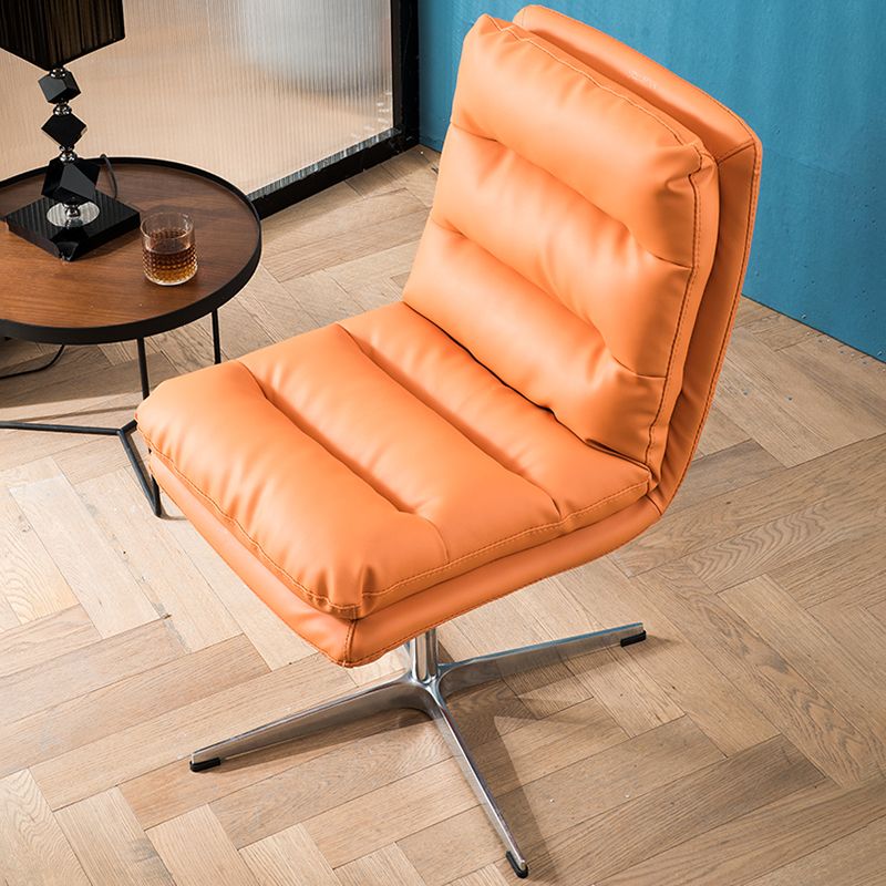 Mid Back Armless Desk Chair Modern Faux Leather Office Chair Clearhalo 'furn' 'furn_office_chair' 'Furniture' 'Office Chairs' 'Office Furniture' 'office_chair' 1200x1200_f8de1812-c09d-43fb-9268-c236135e740e