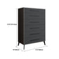 15.6-inch Width Storage Chest Ultra-Modern Dresser with 4/5/6 Drawers Clearhalo 'Bedroom Furniture' 'Dressers & Chests' 'dressers_chests' 'furn' 'furn_dressers_chests' 'Furniture' 1200x1200_f8dfa5ae-aef1-4c14-b680-459da75d83e4
