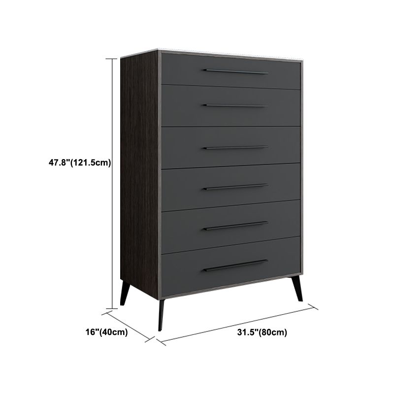 15.6-inch Width Storage Chest Ultra-Modern Dresser with 4/5/6 Drawers Clearhalo 'Bedroom Furniture' 'Dressers & Chests' 'dressers_chests' 'furn' 'furn_dressers_chests' 'Furniture' 1200x1200_f8dfa5ae-aef1-4c14-b680-459da75d83e4