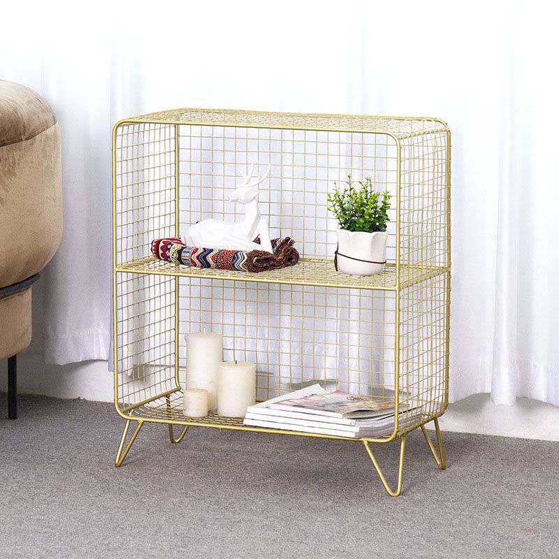 12 "D metalen frame boekenplank moderne gesloten opslag boekenkast voor slaapkamer