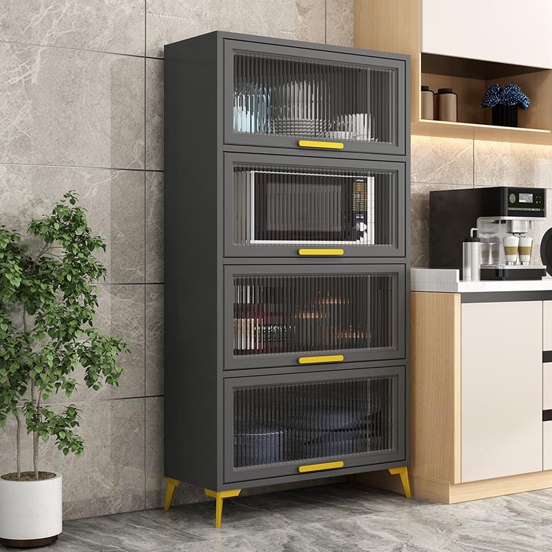 Manufactured Wood Dining Server Glam Glass Doors Server for Home Clearhalo 'buffet_sideboard' 'Buffets & Sideboards' 'furn' 'furn_buffet_sideboard' 'Furniture' 'Kitchen & Dining Furniture' 1200x1200_f8e03b8a-c486-46b8-891c-bf6b5efeaed0