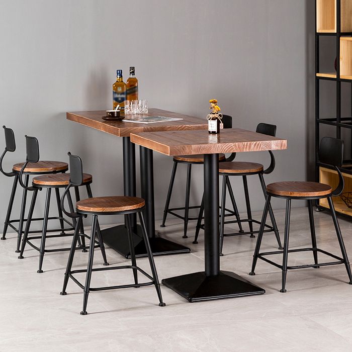 Industrial Style Furniture Solid Wood Dining Site Table for Dining Room Clearhalo ' dining_table' 'Dining Tables & Seating' 'Dining Tables' 'furn' 'furn_dining_table' 'Furniture' 'furniture_dining_table' 'Kitchen & Dining Furniture' 'kitchen&dining_furn' 'kitchen' 'kitchen_dining_table' 1200x1200_f8e1311c-e50b-4a10-aaa5-9a56486fa074
