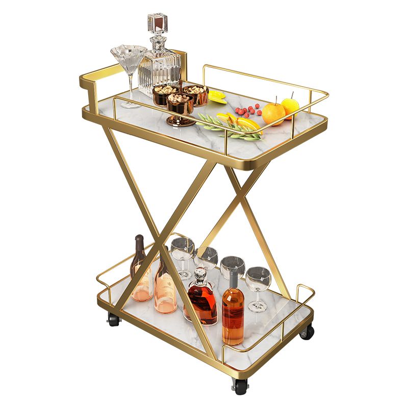 モダンオープンストレージキッチントロリー長方形のダイニングルーム準備テーブル