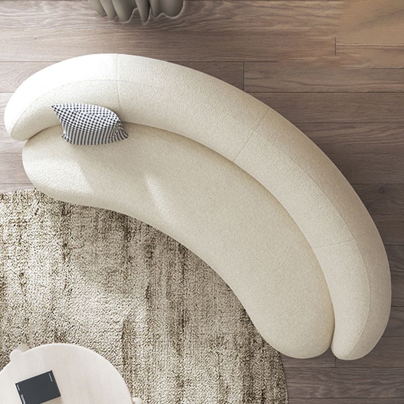 Divano curvo al braccio ad incasso di divano a forma di luna contemporanea per l'appartamento