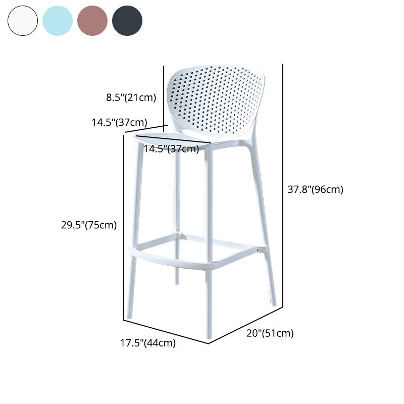 Contemporary Metal Plastic Barstools Bristol Bar Stool with Low Back and Footrest Clearhalo 'Bar Furniture' 'Bar Stools' 'bar_stools' 'furn' 'furn_bar_stools' 'furniture_bar_stools' 'Kitchen & Dining Furniture' 'kitchen&dining_furn' 'kitchen' 'kitchen_furn' Furniture' 1200x1200_f8e45507-1f12-4062-8fc6-132aef5dc739