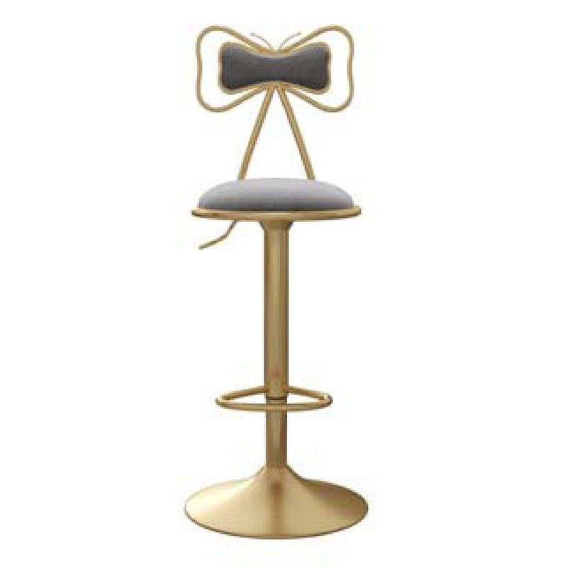 Glam Adjustable Swivel Barstool Matte Finish Velvet Home Stool Clearhalo 'Bar Furniture' 'Bar Stools' 'bar_stools' 'furn' 'furn_bar_stools' 'Furniture' 'furniture_bar_stools' 'Kitchen & Dining Furniture' 1200x1200_f8e470d1-b2c6-4fc0-8c89-55d9b74c2909