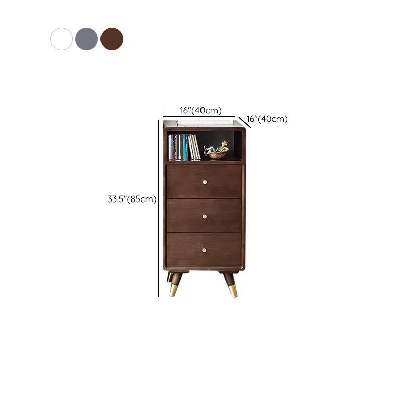 Solid Wood Accent Chest Mid Century Modern 15.7" D Cabinet with Drawers Clearhalo 'Cabinets & Chests' 'cabinets_chests' 'furn' 'furn_cabinets_chests' 'Furniture' 'Living Room Furniture' 1200x1200_f8e4de61-cea7-47be-b11d-3414b635209c