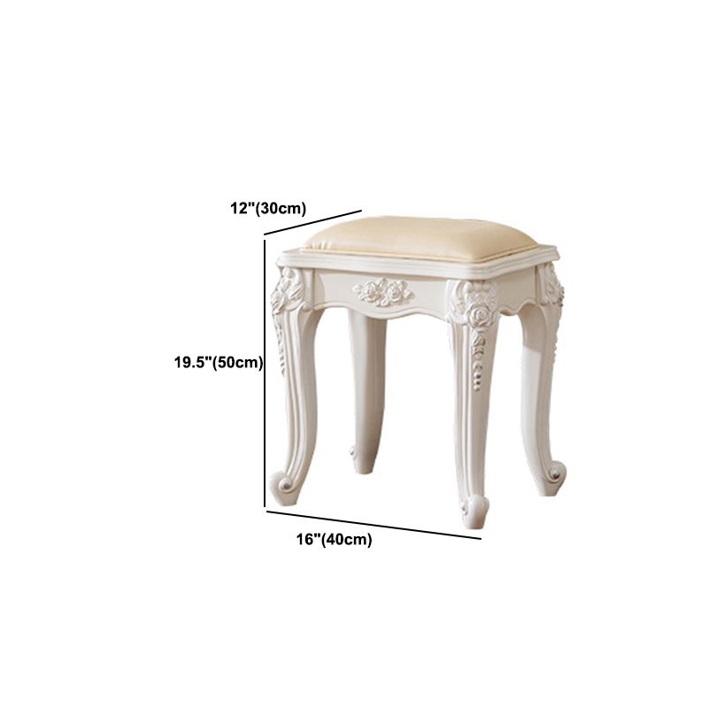 White Vanity Dressing Table Set Victorian Mirrored Wood Vanity Clearhalo 'Bedroom Furniture' 'furn' 'furn_makeup_vanities' 'Furniture' 'Makeup Vanities' 'makeup_vanities' 1200x1200_f8e53289-ca4d-4320-9658-b93a628ff535