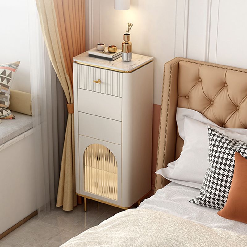 11,7 inch brede opbergkist Klassiek Glam-dressoir met 1/2/3 laden