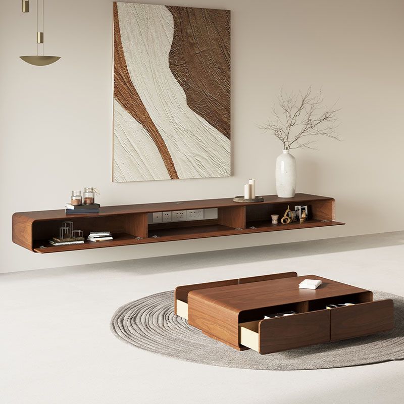 Modern TV Media Stand Wood Wall-mounted TV Console with Doors Clearhalo 'furn' 'furn_tv_stands_entertainment_centers' 'Furniture' 'Living Room Furniture' 'TV Stands & Entertainment Centers' 'TV Stands & Media Storage Furniture' 'tv_stands_entertainment_centers' 1200x1200_f8e60bd0-f5a5-4374-825e-d673ee9911b0