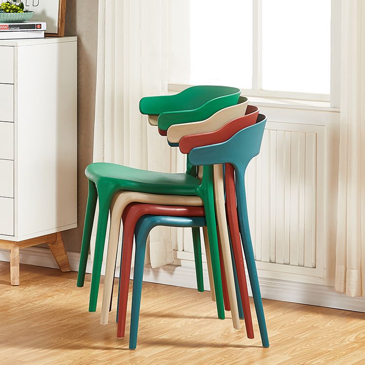 Modern Style Plastic Dining Chair Stackable Dining Armless Side Chairs for Kitchen Clearhalo ' kitchen&dining_furn' 'Dining Chairs' 'Dining Tables & Seating' 'dining_chair' 'furn' 'furn_dining_chair' 'Furniture' 'furniture_dining_chair' 'Kitchen & Dining Furniture' 'kitchen' 1200x1200_f8e68d92-486a-49dd-b700-09e0661fa25e