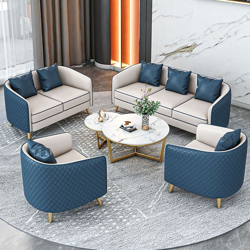 Faux Leather Contemporary Standard Sofa Sloped Arm Sofa for Living Room Clearhalo 'furn' 'furn_sofas' 'Furniture' 'Living Room Furniture' 'Sofa' 'sofas' 1200x1200_f8e80cd5-762e-4b6f-8f1e-6276ab5f51fe